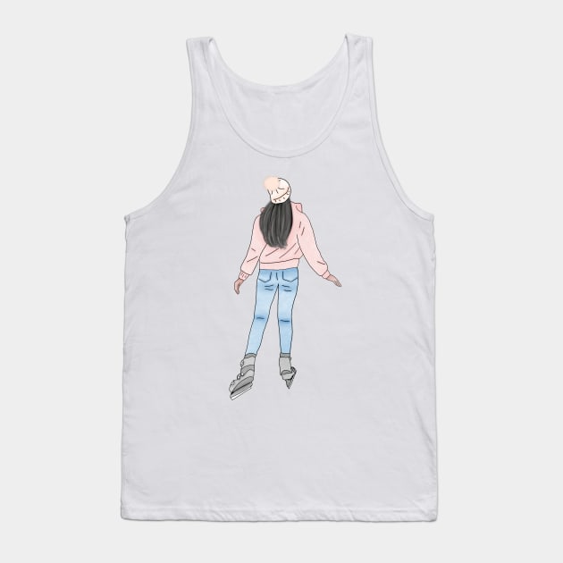 Winter girl Tank Top by piscoletters